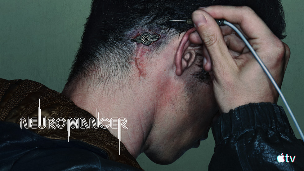 Callum Turner dans Neuromancien, série Apple TV (visuel officiel Apple TV Press)