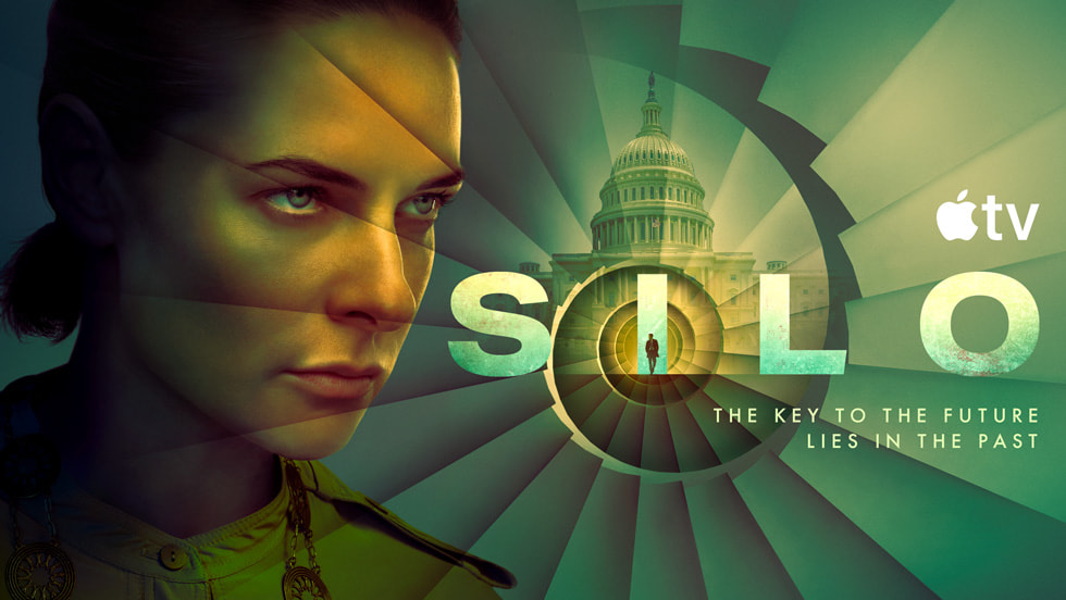 Rebecca Ferguson dans le visuel officiel de la saison 3 de Silo