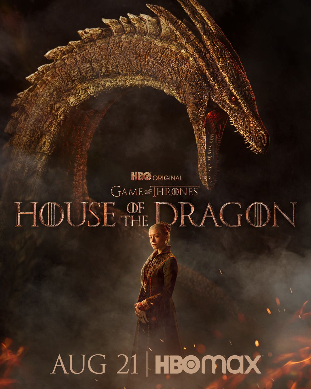 Affiche de la série House of the Dragon sur HBO Max