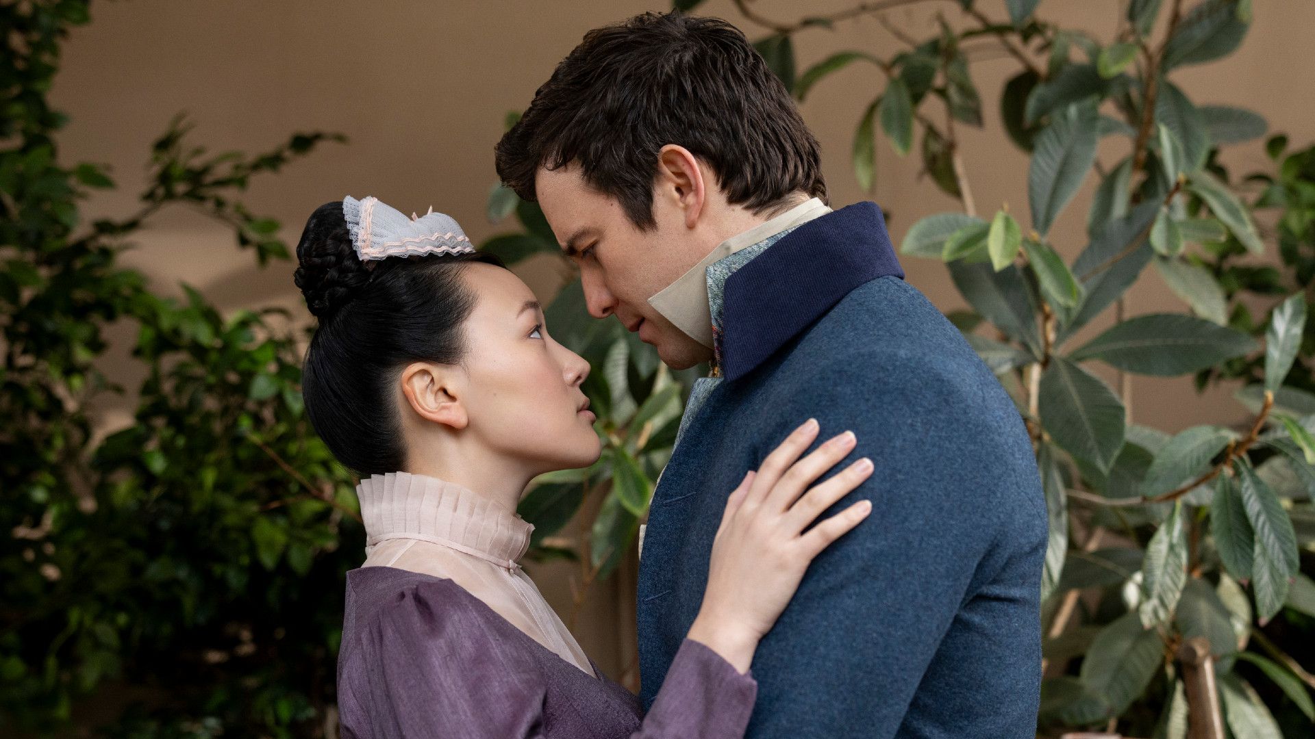 Benedict et Sophie dans la saison 4 de Bridgerton sur Netflix