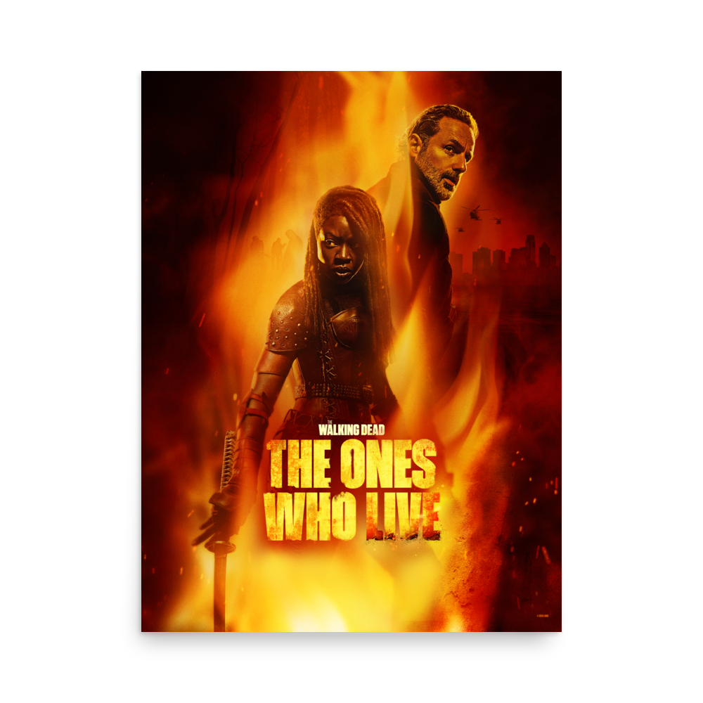 Affiche de The Walking Dead: The Ones Who Live avec Rick et Michonne